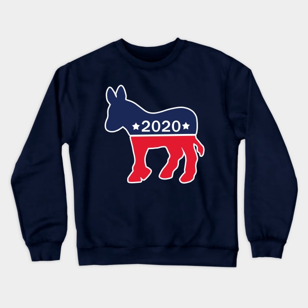 Democratic Donkey Crewneck Sweatshirt by valentinahramov